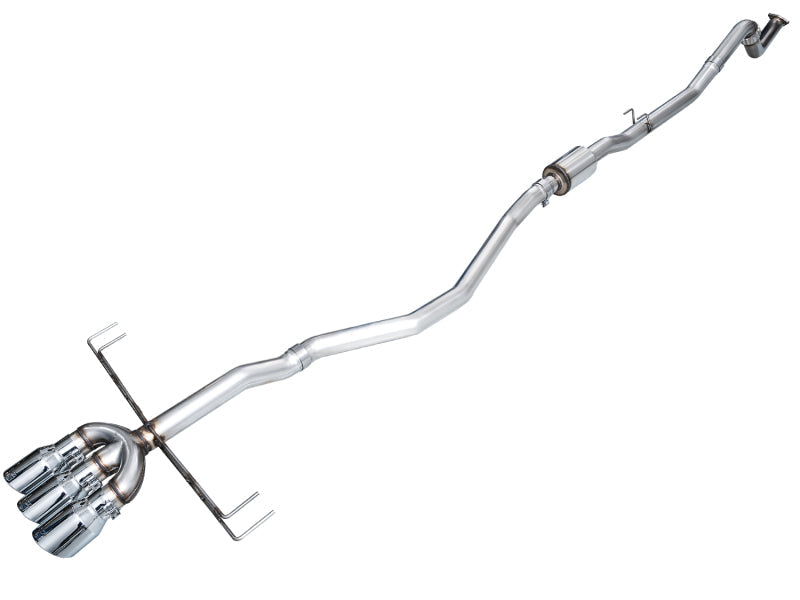 AWE Tuning 2024 Acura Integra Type S DE5 FWD Track Edition Exhaust w/ Triple Chrome Silver Tips 3020-52335