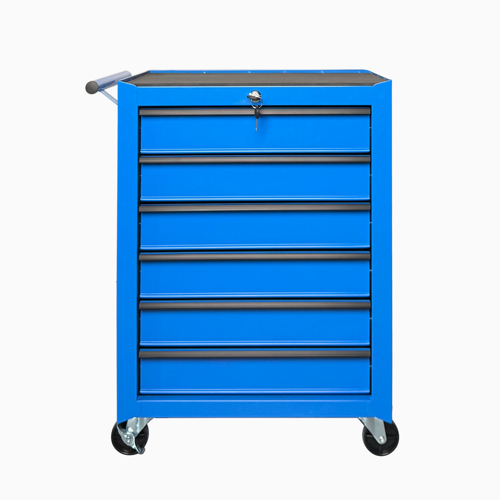 Rolling Metal Tool Chest with 6 Drawers - Blue