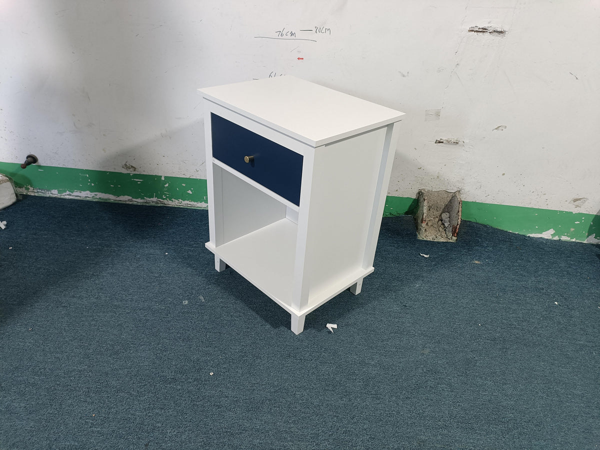 26.77''H Wooden Nightstand with One Drawer One Shelf