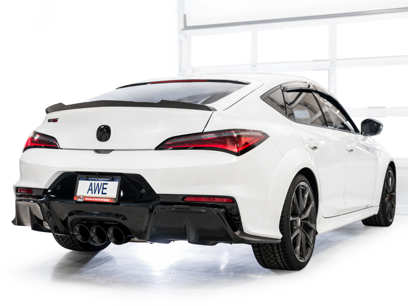 AWE Tuning 2024 Acura Integra Type S DE5 FWD Touring Edition Exhaust w/ Triple Diamond Black Tips 3015-53335