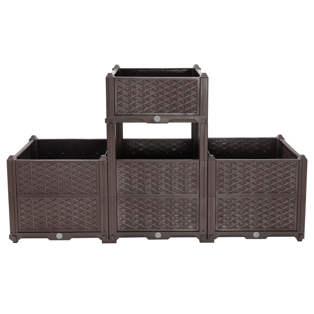 Indoor and Outdoor Rectangular Plastic Planting Box