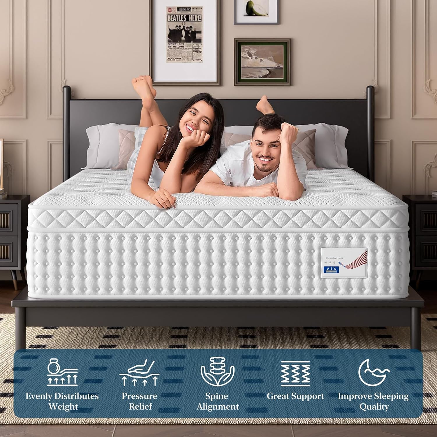 14 Inch King Hybrid Mattress