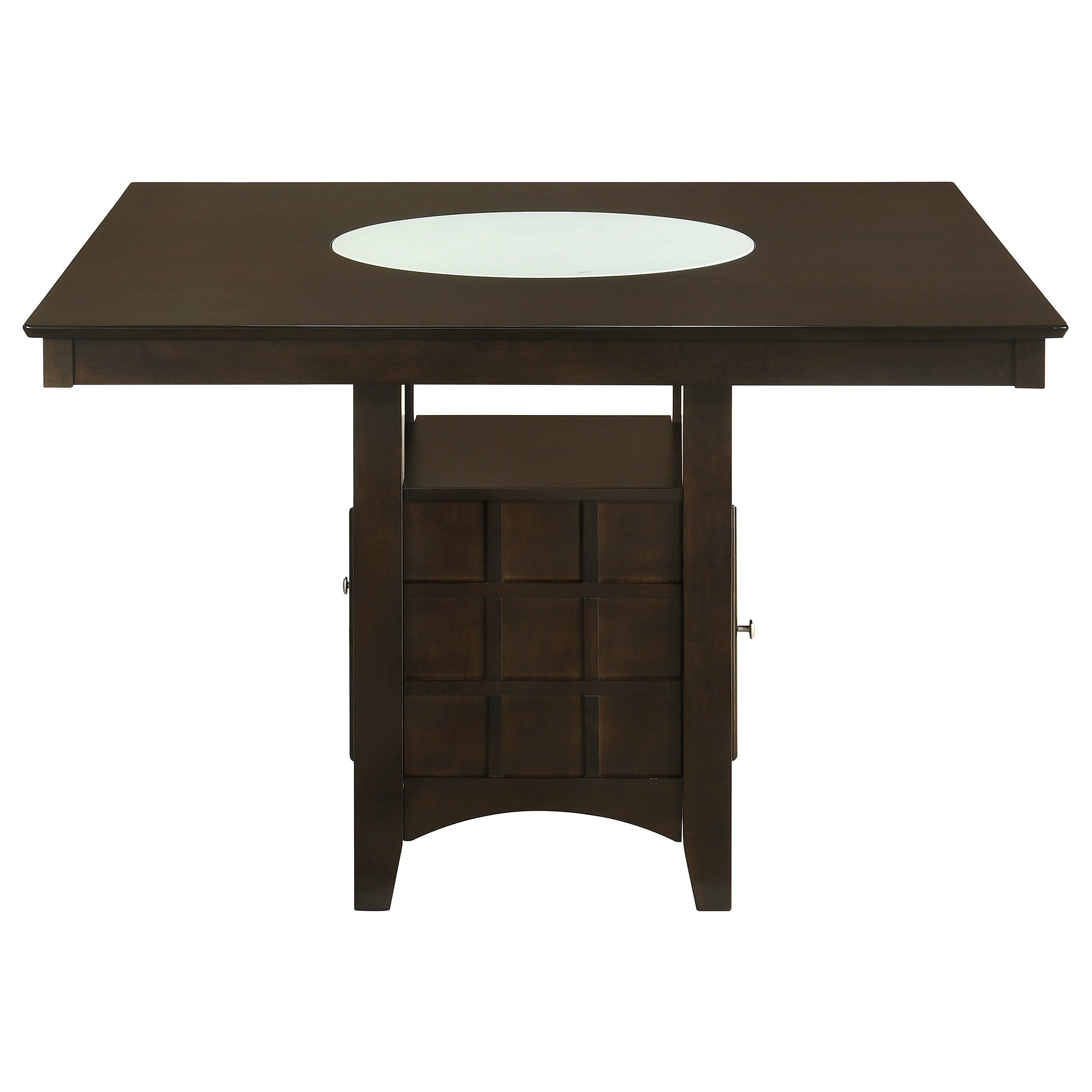 Tolland Cappuccino and Tan Upholstery Dining Set