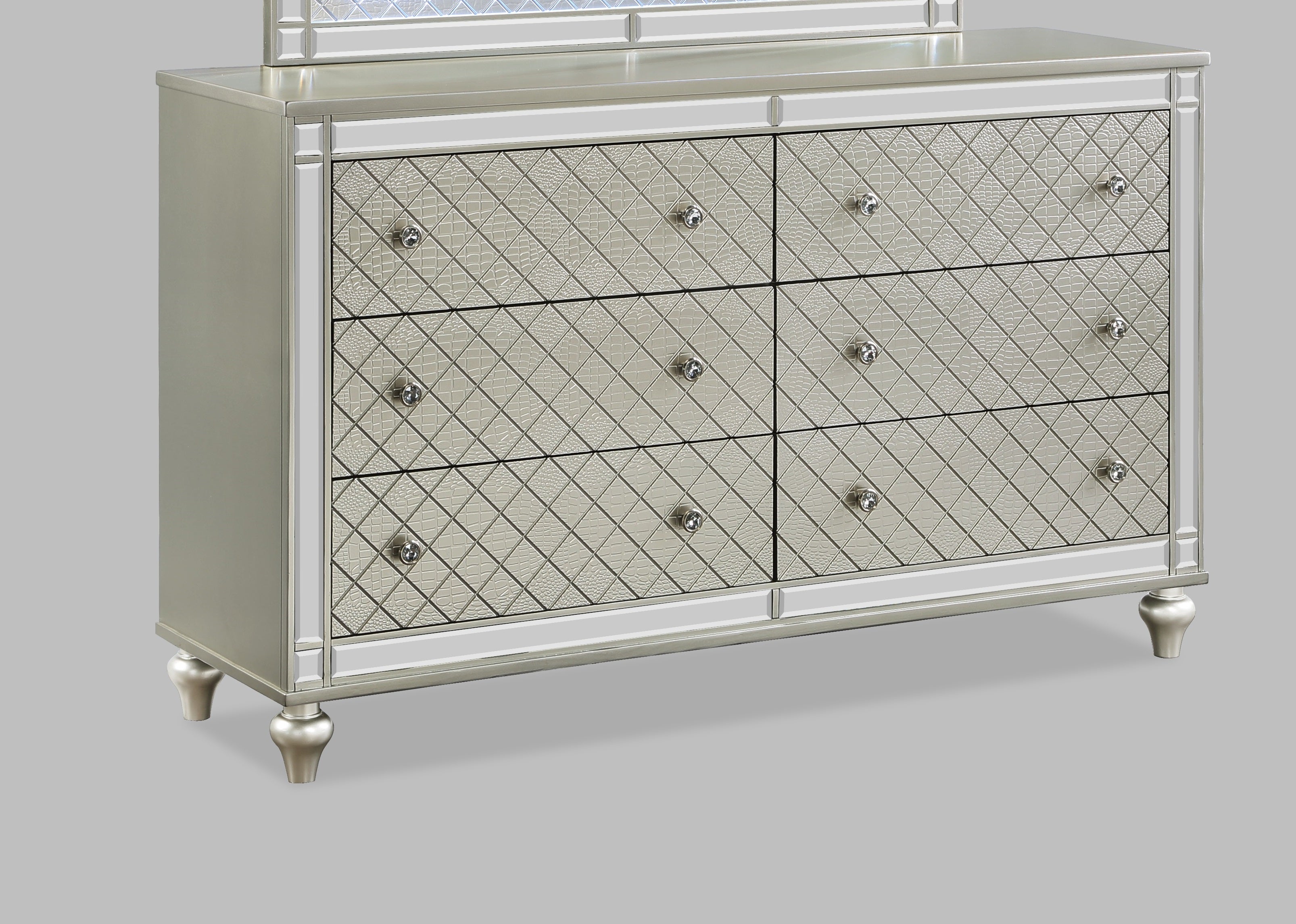 Glam 6-Drawer Bedroom Dresser