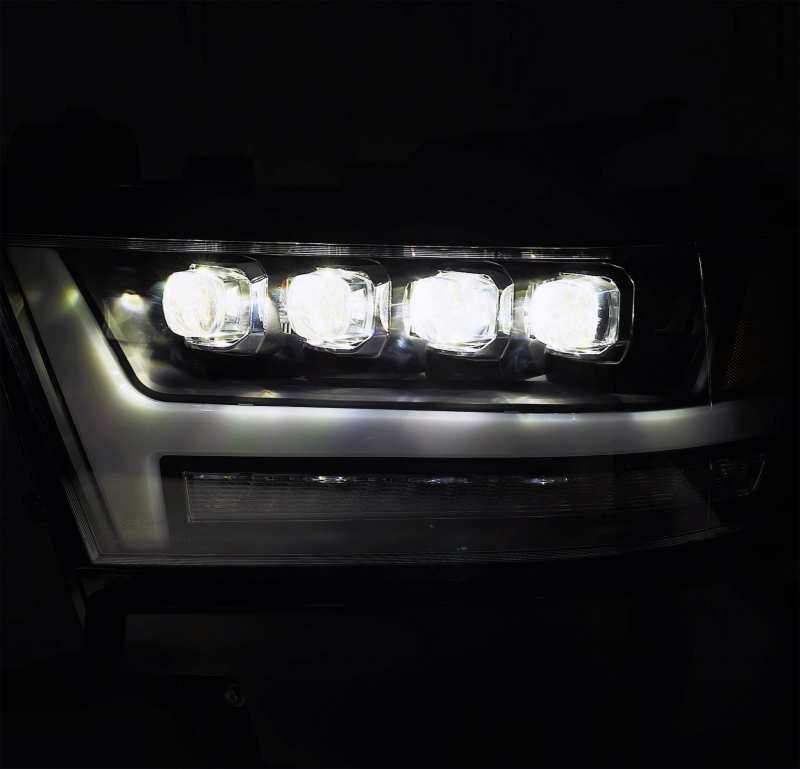 AlphaRex 19-20 Ram 1500HD NOVA LED Proj Headlight Plank Style Matte Blk w/Activ Light/Seq Signal/DRL 880518 *Discontinued