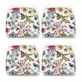 Water-Repellent U-Shape Thick Foam Seat Cushions - Set of 4