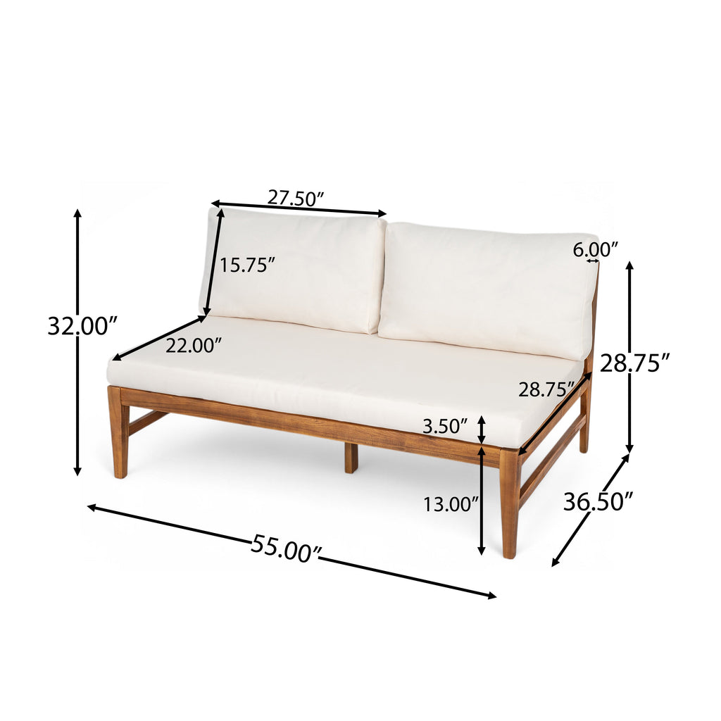 Patio Deep Seating Loveseat with Coffee Table