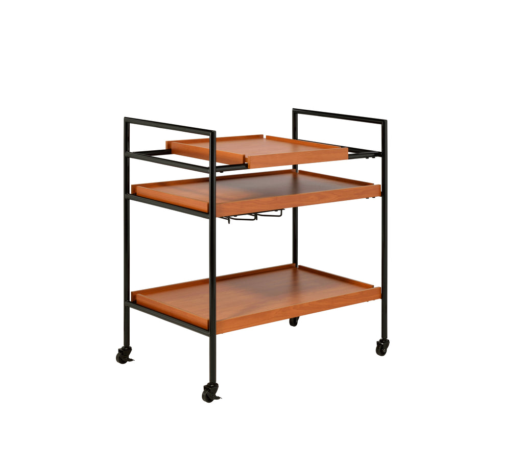Oaken Honey Serving Cart