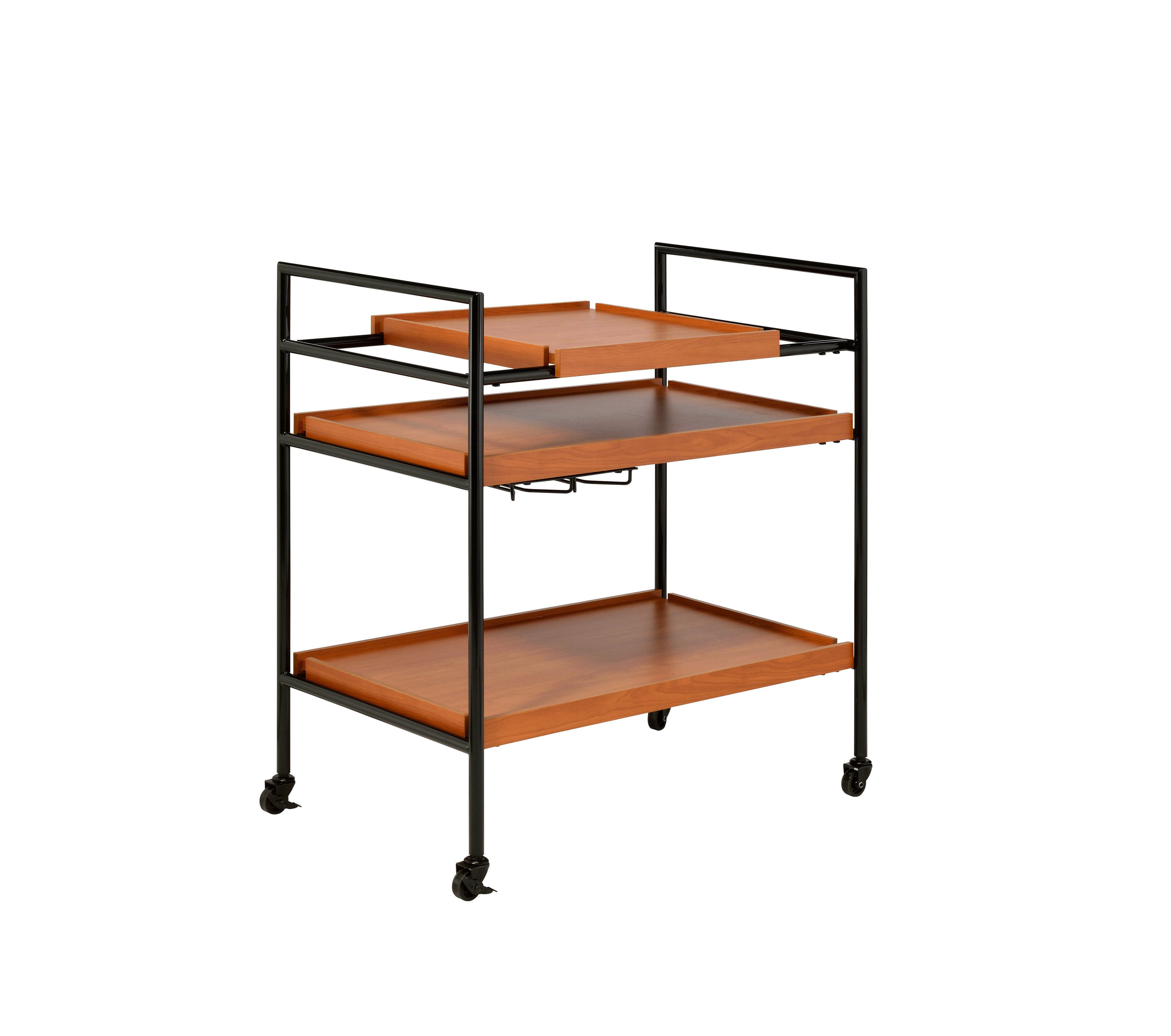 Oaken Honey Serving Cart
