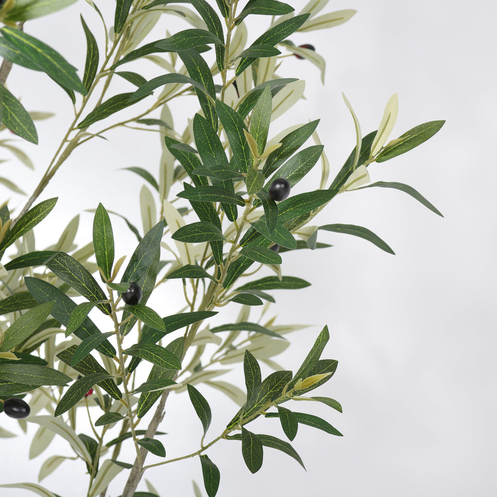 8FT Artificial Olive Tree With Decorative Planter