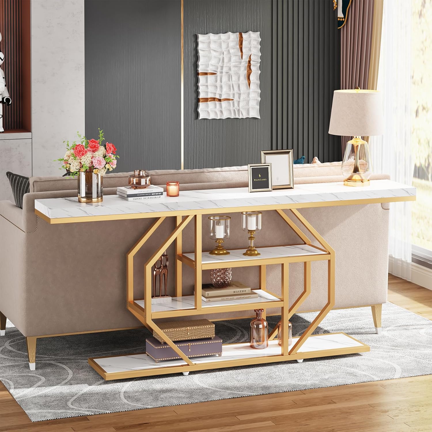 70.9" Extra Long Console Table, Modern