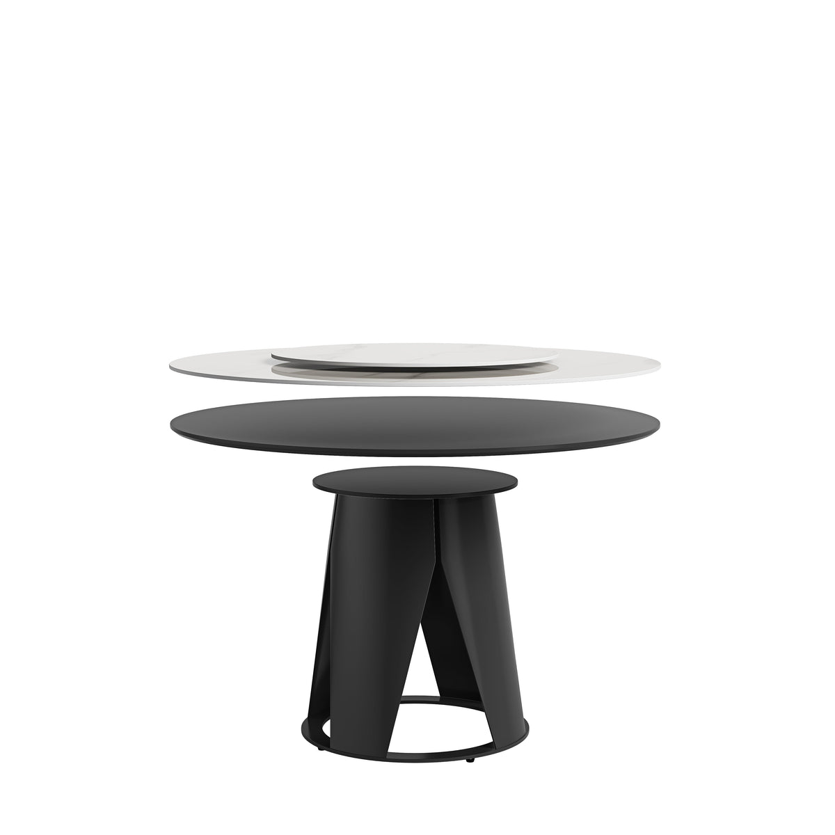 59" Modern Sintered Stone Dining Table