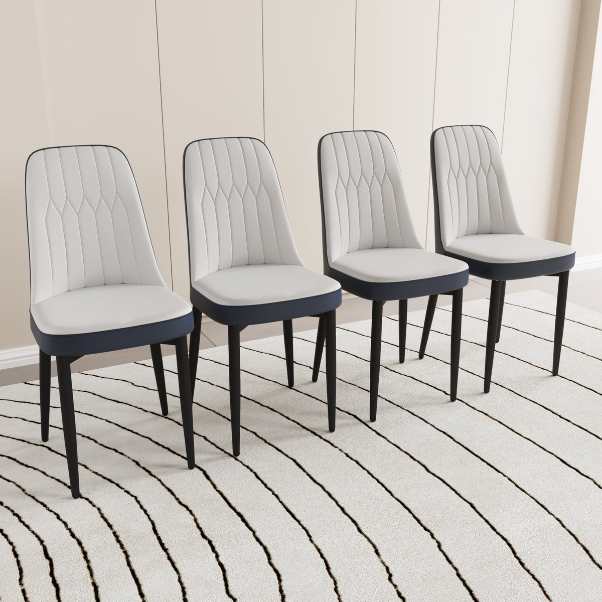 Set of 4 Modern Dining Chairs