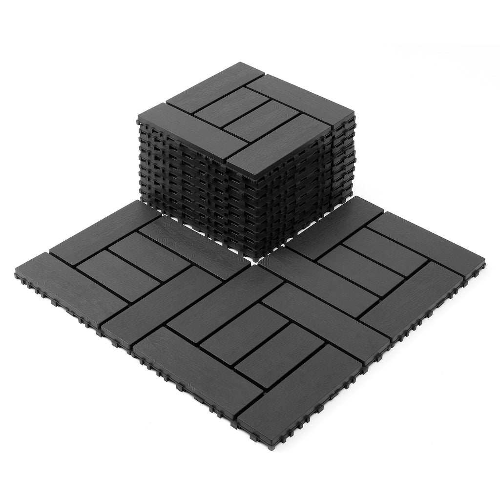 12-Inch ZZ Style Interlocking Deck Tiles