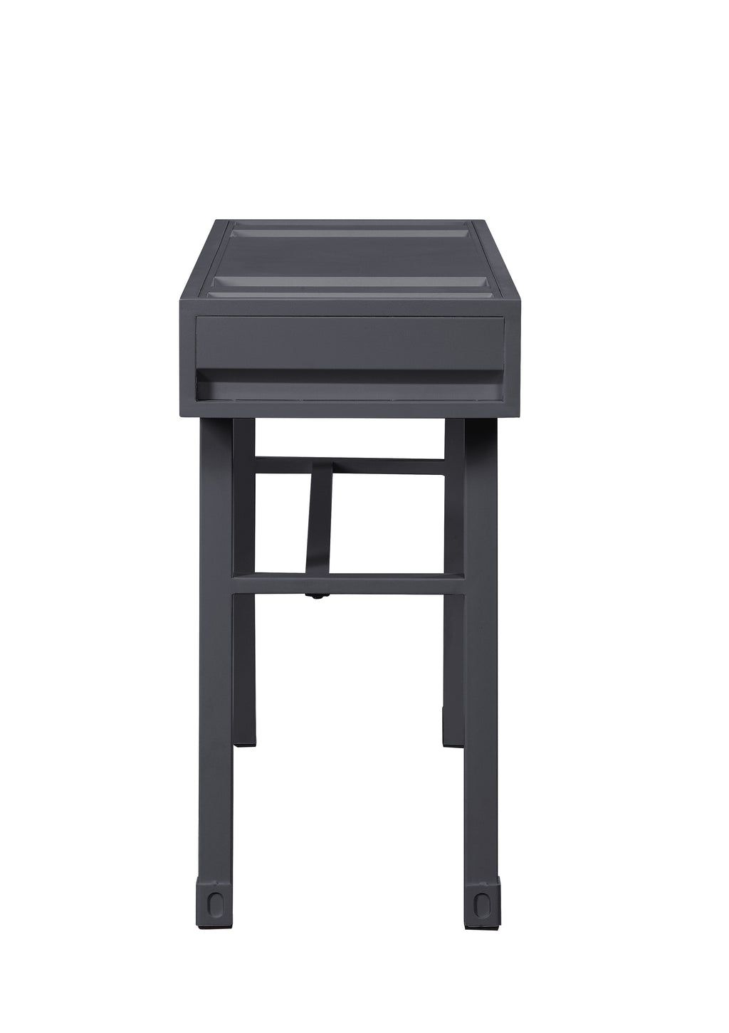 Cargo Gunmetal Finish Vanity Desk