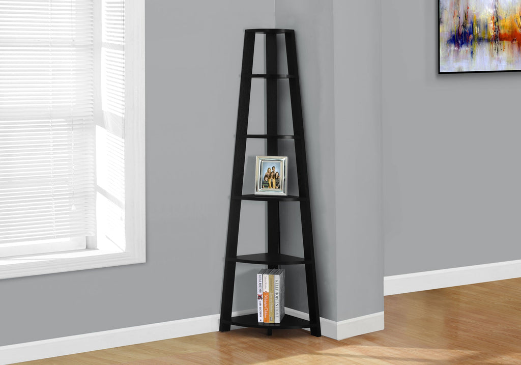 Five-Tier Corner Bookshelf