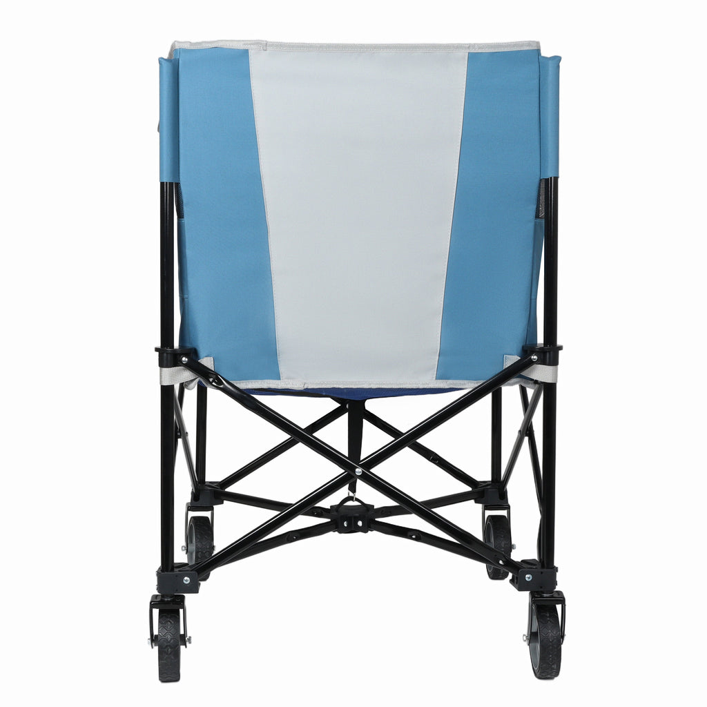 Rolling Ball Storage Cart with Wheels, Blue/Gray