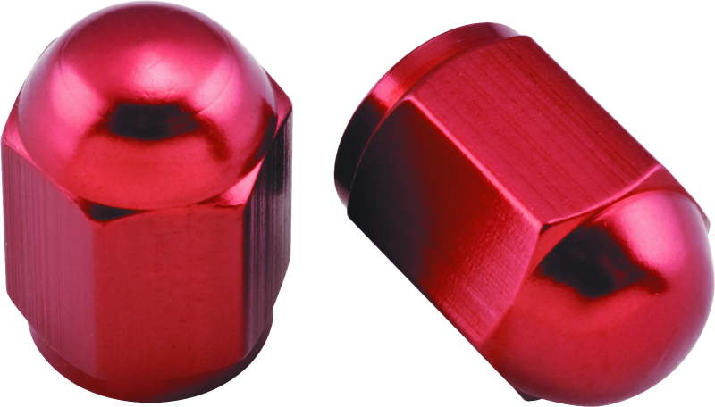 Bike Master BikeMaster Valve Caps Aluminum (6 Pair) - Red 151689
