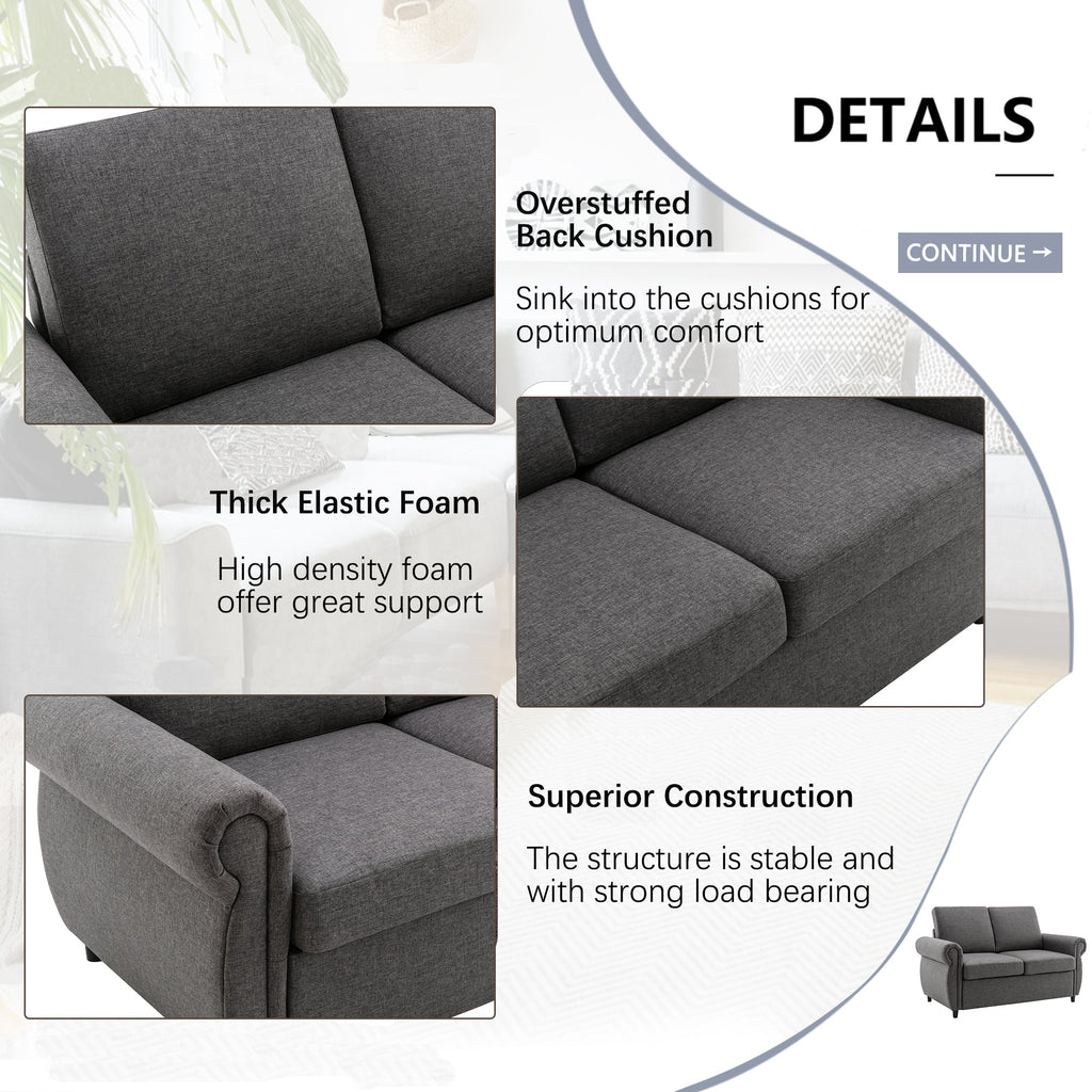 Orisfur Pull Out Sofa Bed Loveseat Sleeper