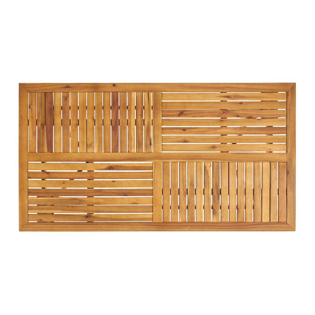 Outdoor Hermosa 7 Piece Wood Dining Set with Cushions