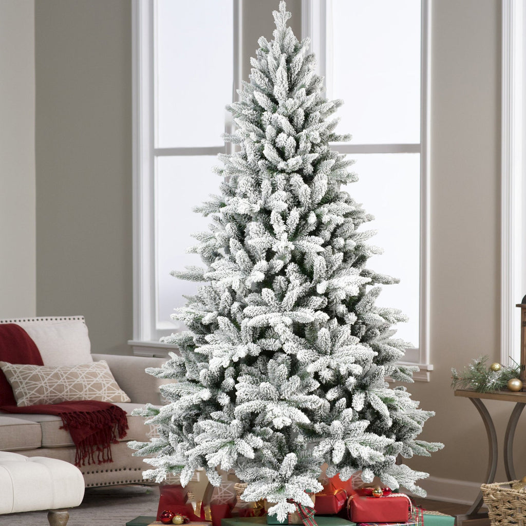 6ft Flocked Christmas Tree with 1100 Tips