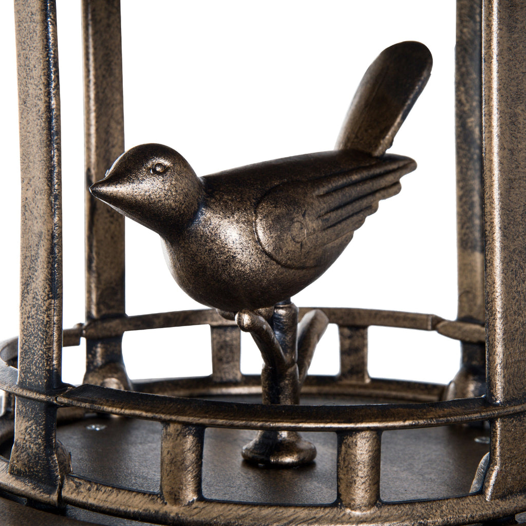 Outsunny 3-in-1 Garden Bird Bath Bowl Pedestal with Feeder