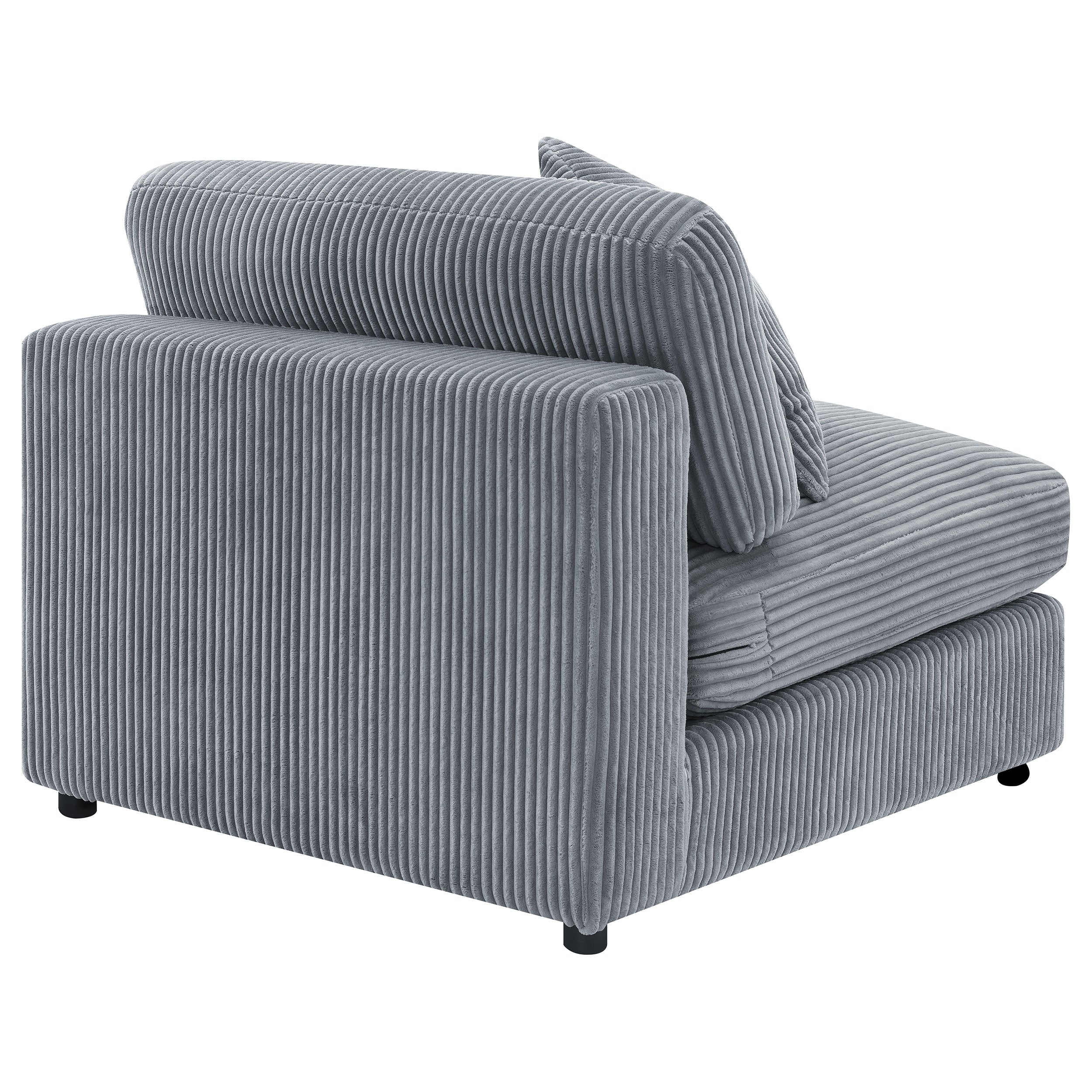 Cassidy Fog Upholstered Armless Chair