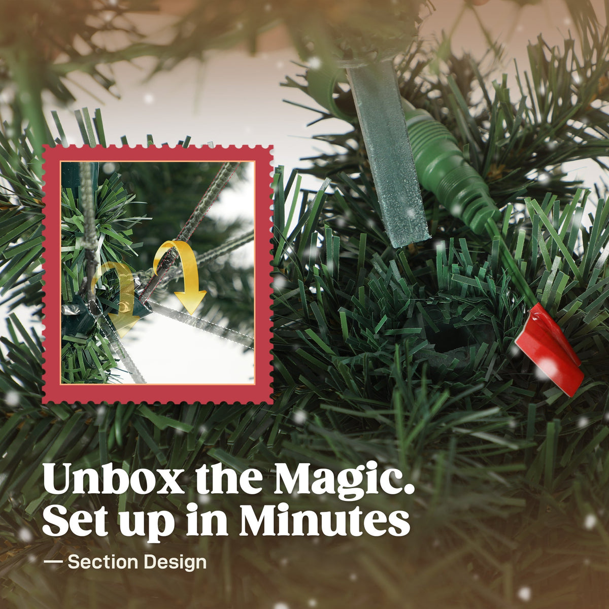 Homcom 6 ft Prelit Whimsical Christmas Tree