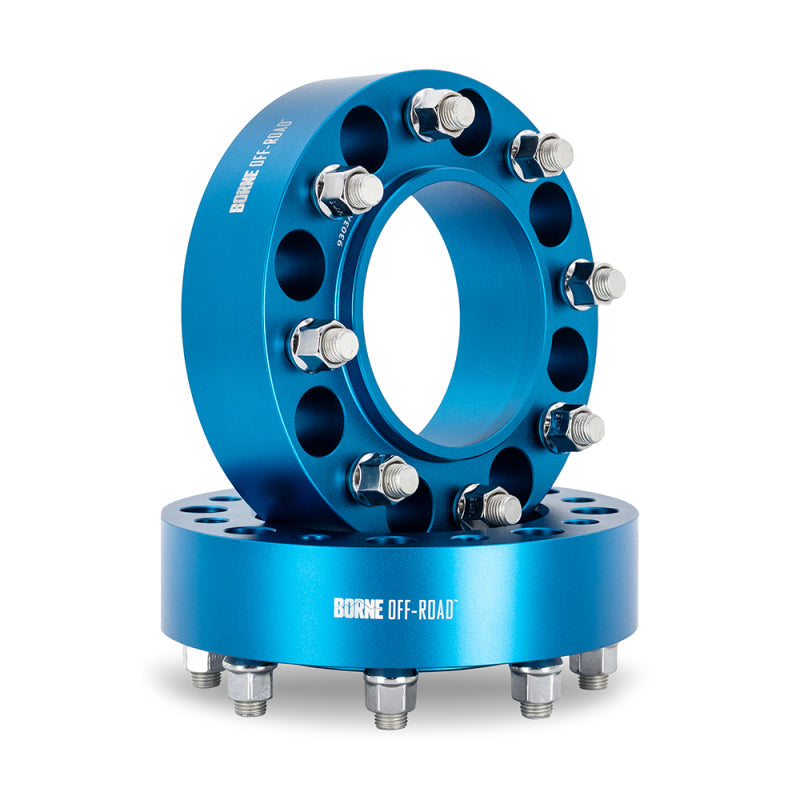 Borne Off-Road Wheel Spacers 8x180 124.1 50 M14 Blue BNWS-009-500BL