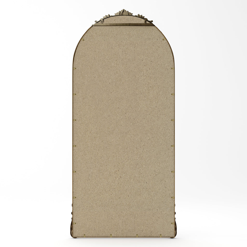 73.03" Arch Oval Vintage Relief Mirror