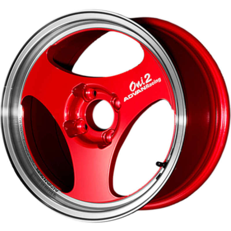 Advan ONI2 15X8 / ET30 / 4x100 - Machining & Racing Candy Red YAY5G30ACR
