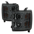 Spyder Chevy Silverado 14-16 2500 HD Projector Headlights Light Bar DRL Smke PRO-YD-CSHD14-LBDRL-SM 5081056