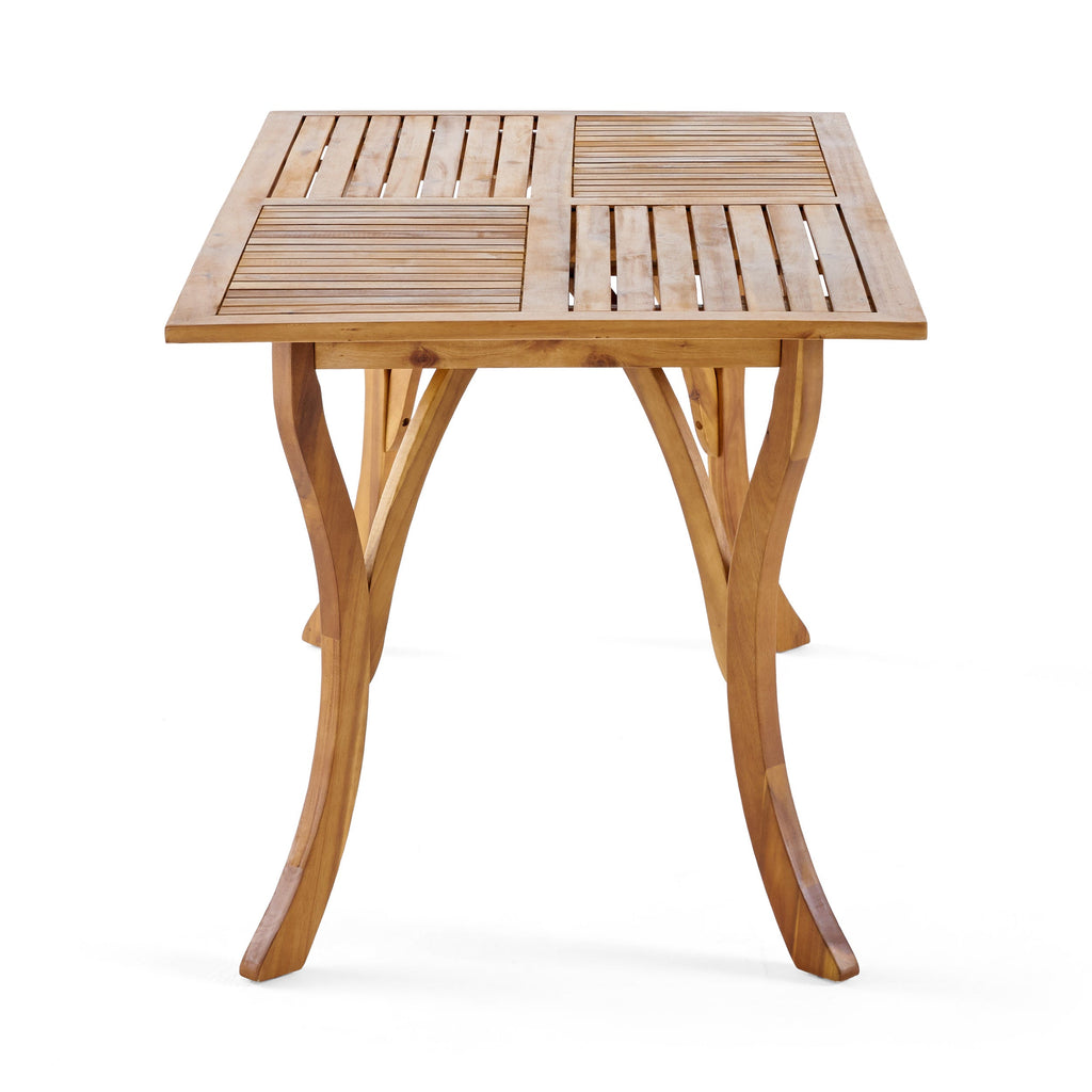 7 Piece Outdoor Acacia Wood Dining Set