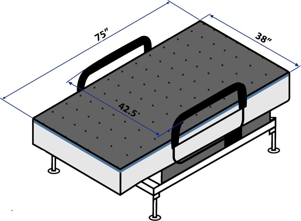 Twin Adjustable Sit to Stand Bed With Remote