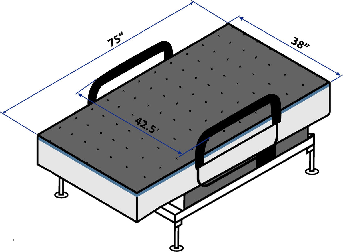 Twin Adjustable Sit to Stand Bed With Remote