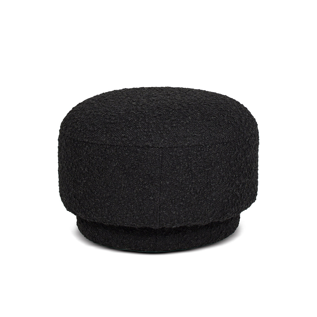 Fuji 15" Mushroom Footstool Ottoman, Ebony