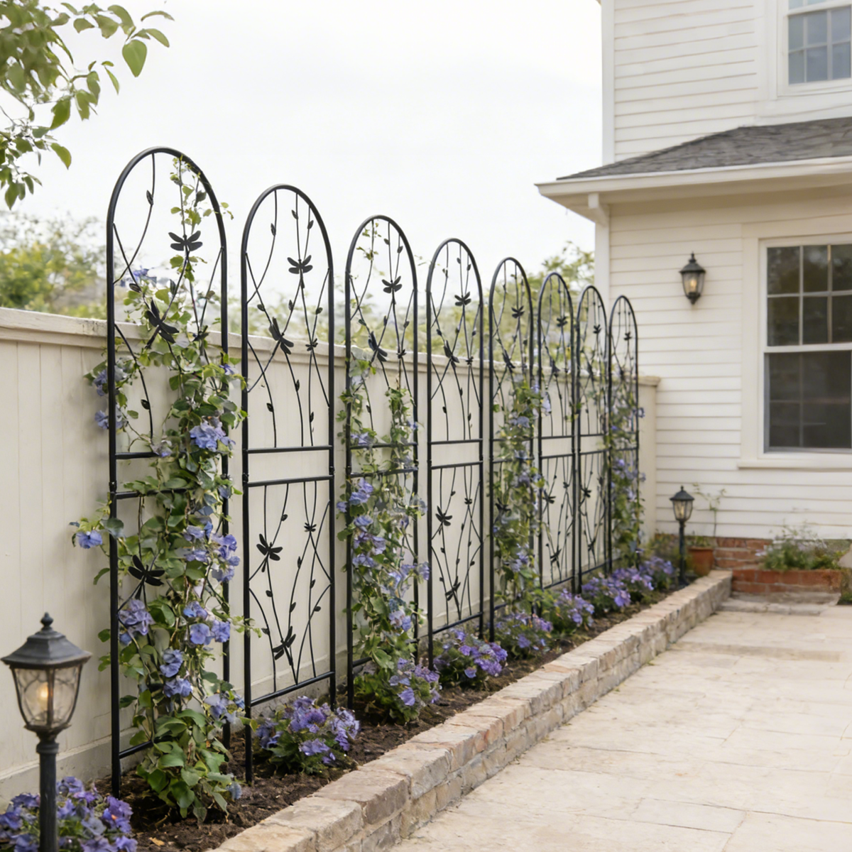 2 Pack Metal Garden Trellis - Rustproof Trellis for Climbing Plants