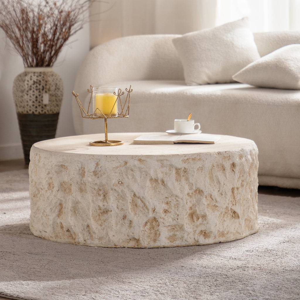 MgO Mid-Century Round Centre Coffee Table