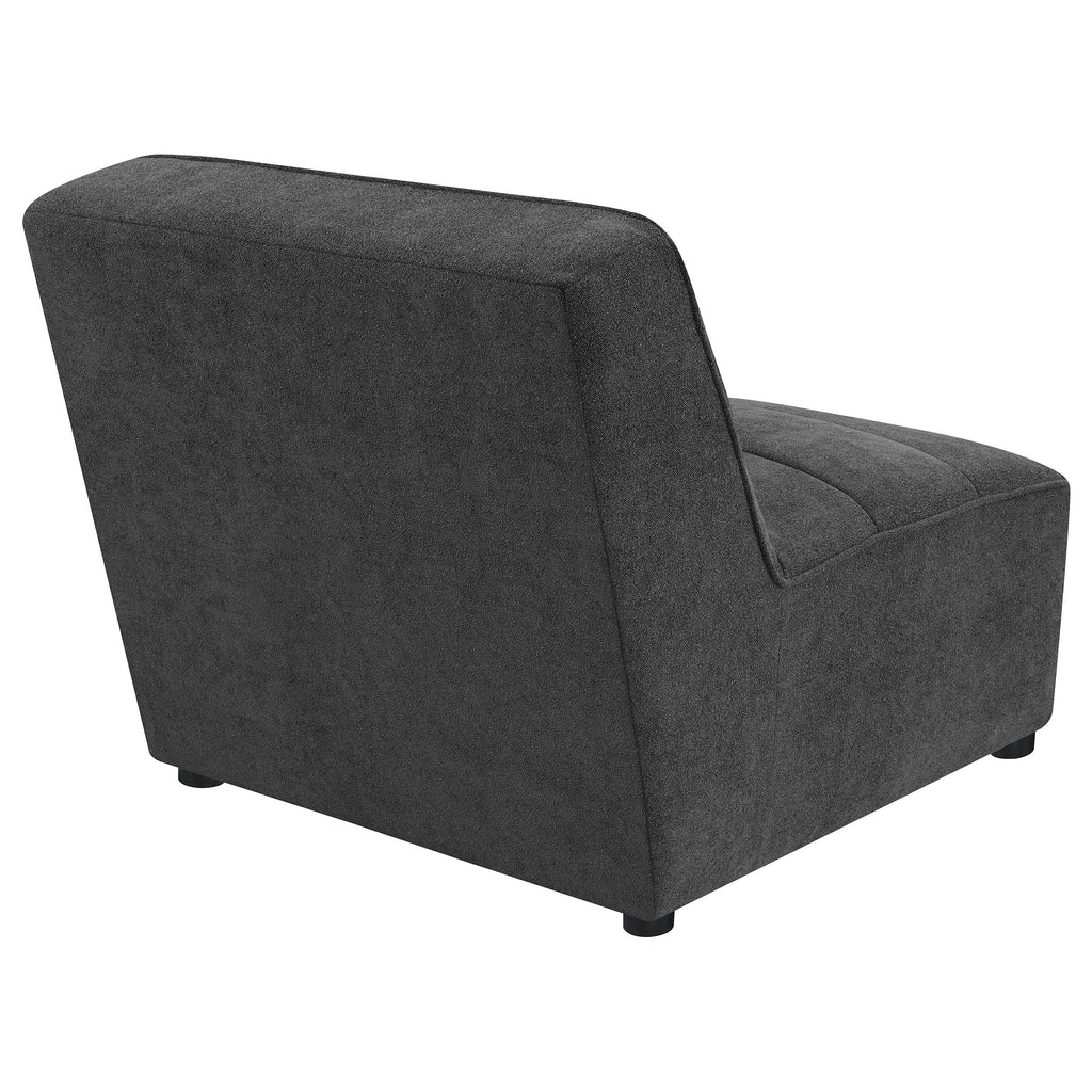 Ortega Dark Armless Chair