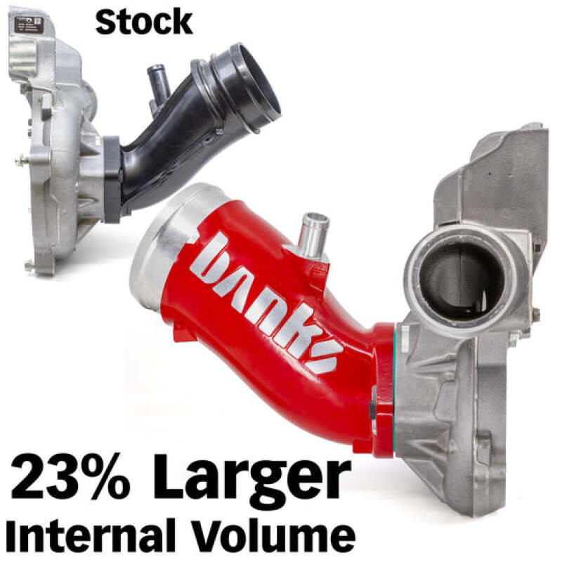 Banks Power 17-24 Chevrolet/GMC 2500/3500 6.6L Duramax L5P Monster-Ram Turbo Inlet Elbow - Red 42792-R