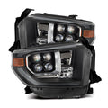 AlphaRex 14-21 Toyota Tundra NOVA-Series LED Proj Headlights Blk w/Actv Light & Seq. Sig + DRL 880833 *Discontinued
