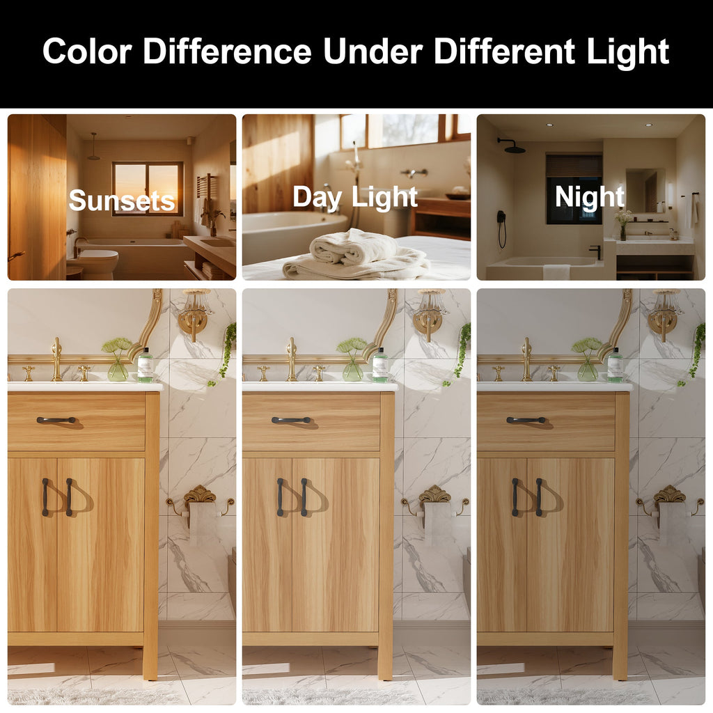 24" Bathroom Vanity With Solid Wood Frame