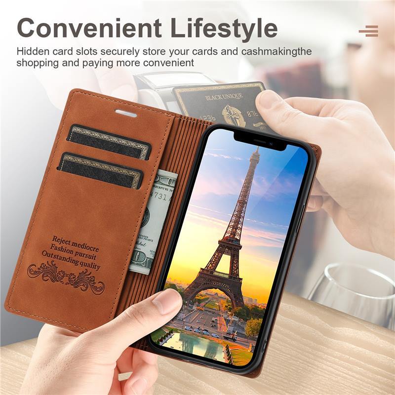 Mobile Phone Holster Skin Feeling Dream Magnetic Flip Cover