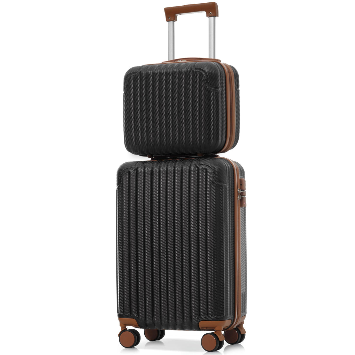 2-Piece Hardshell Luggage Set, Lightweight ABS Suitcase
