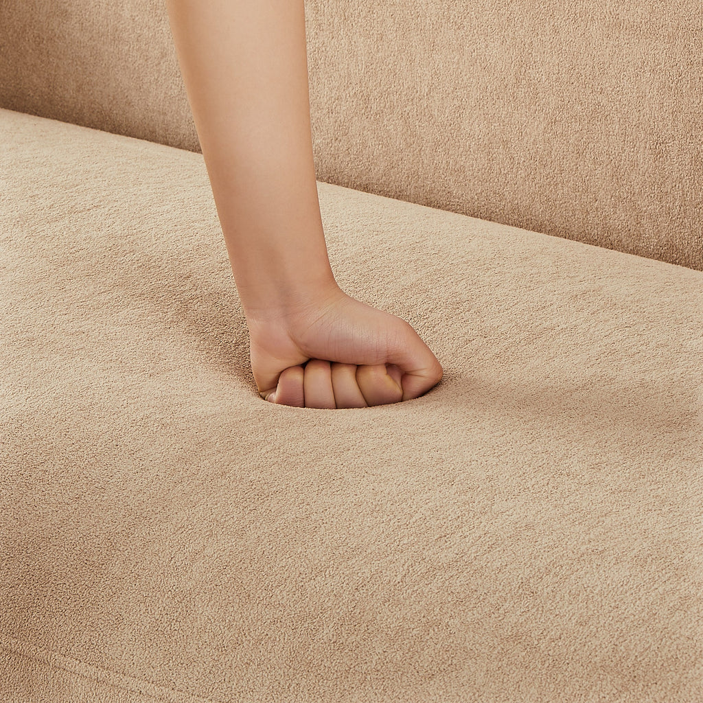 Flow 79 in. Modern Upholstered Velvet Sofa