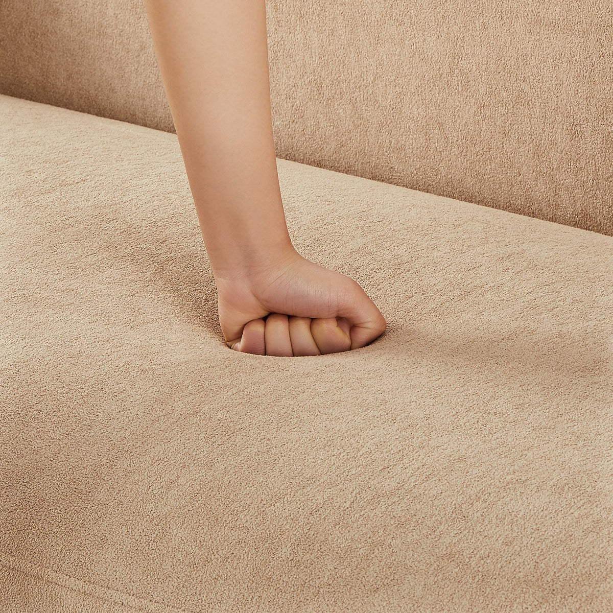 Flow 79 in. Modern Upholstered Velvet Sofa
