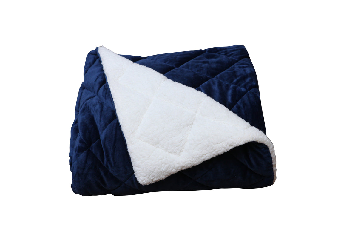 Modern Style Reversible Throw Blanket