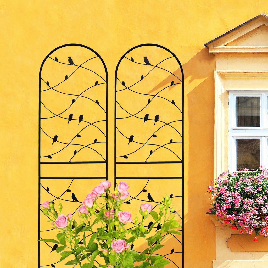 2 Pack Metal Garden Trellis 71" x 19.7"