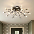 15-Light Chandelier Crystal Ceiling Lamp