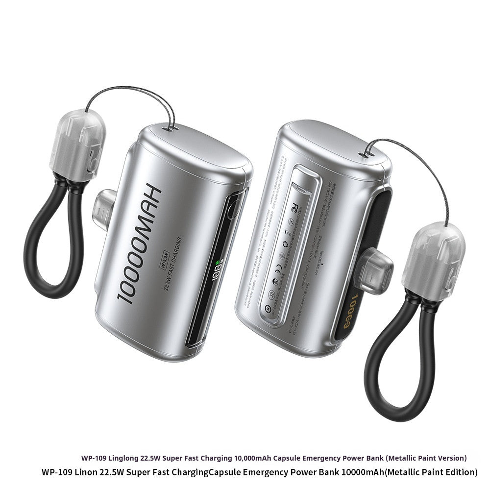 Mobile Phone Fast-charging Power Bank With Built-in Cable